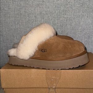 UGG Brown Shearling Slippers